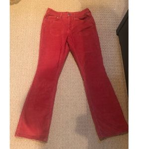 Wide leg corduroy pants
